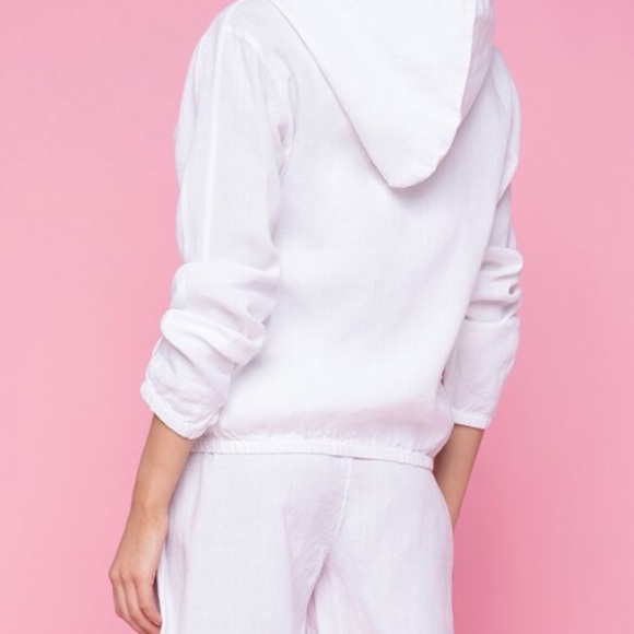 Juicy Couture Washed Linen Hooded Jacket - Picture 8 of 11